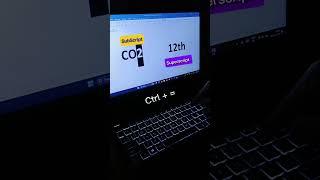 Superscript and subscript | Ms word shortcut tricks #shortsfeed #shorts