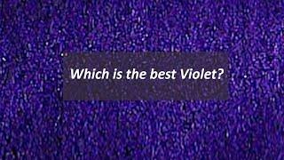 Pigment Playtime: Dioxazine Violet | Colour Series | Which Is The Best Violet?