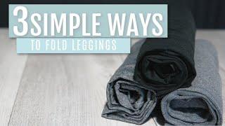 3 Simple Ways to Fold Leggings to Save Space | Folding with Judi