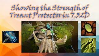 Showing the Strength of Treant Protector in 7.32D