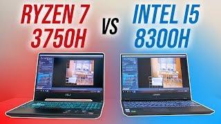 AMD Ryzen 7 3750H vs Intel i5-8300H CPU Comparison