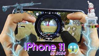 Best iPhone 11  (Handcam)  4 Finger Smooth + Extreme 60Fps #pubgmobile