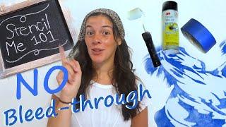 How to Reduce Paint Bleed While Stenciling!  | Stencil Me 101 Ep. 3