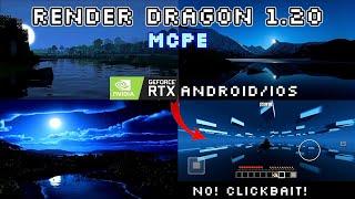 Minecraft PE 1.20+ Ultra Realistic [ RENDER DRAGON ] RTX Shader for Mcpe 1.20 (Android/iOS)bedrock