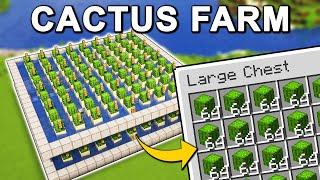 The BEST Cactus Farm in Minecraft 1.21 (Tutorial)