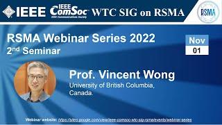 RSMA SIG Talk 10 - Prof. Vincent Wong