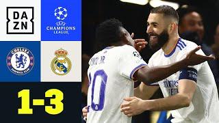 Und immer wieder Benzema: FC Chelsea – Real Madrid 1:3 | UEFA Champions League | DAZN Highlights