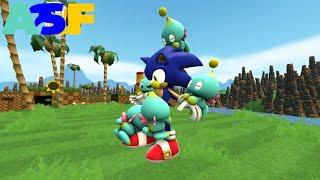 Chao messing with Sonic