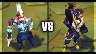 Pulsefire Ekko vs True Damage Ekko Legendary vs Epic Skins Comparison (League of Legends)