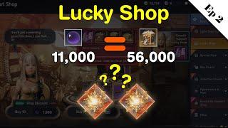 Black Desert Mobile | 56k Restoration Scroll from 11k Black Pearl - Lucky Shop Ep 2