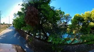 Kanal von Nea Potidea/Kassandra - Halkidiki 360 Grad Video/5k