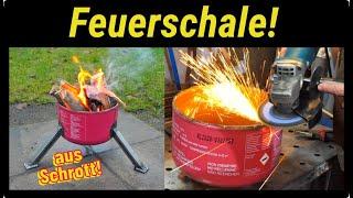 Feuerschale aus Schrott schweißen | Auflösung Gewinnspiel