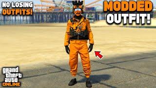 GTA 5 Online Easy Orange Joggers Modded Outfit With Glitched Armor! (No Transfer)