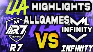 RAINBOW7 VS INFINITY ESPORTS GAMES HIGHLIGHTS - LEAGUE OF LEGENDS - LLA GRAN FINAL 2024