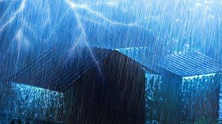 Goodbye Stress In Less Than 3 Minutes | Falling Asleep Quickly With Heavy Rain And Thunder On