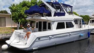 Affordable Liveaboard Yacht: $219K 1999 Navigator 5300 Power Boat Tour