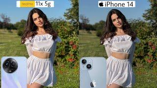 realme 11x 5g vs iphone 14 camera test