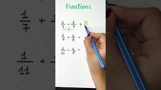 ⭐️ Astuce pour additionner deux fractions ayant 1 au numérateur #maths #fraction