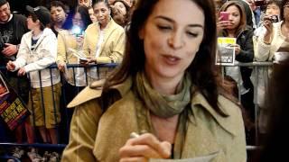 Annabella Sciorra The motherF**r with the hat signing autographs in person. E1autographs