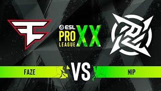 FaZe vs. NiP - ESL Pro League Season 20 - Group A