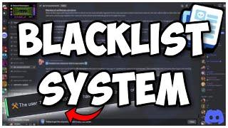 [NEW] - How to make a BLACKLIST USER SYSTEM for your Discord Bot! || Discord.js V14