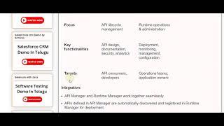 Difference between api manager and runtime manager in MuleSoft40