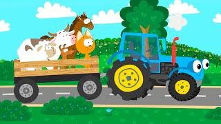 Tractor Friends - Kote Kitty Meow Meow - Kids songs and cartoons with animals