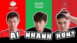 ĐẠI CHIẾN GRABFOOD, GOFOOD, NOW | THỬ THÁCH ĐẶT ĐỒ ĂN NHANH | CHÁP CHÁP CÙNG WOOSSI