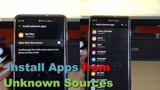 Install Apps Unknown Sources Android 10