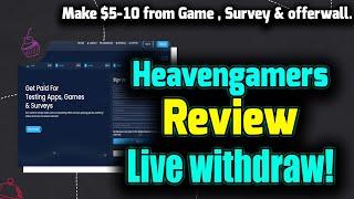 Heavengamers crypto payment survey site best survey site make money from game survey offerwall