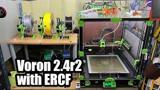 Voron v2.4r2 3D printer with ERCF multi-material preview (Serial request)