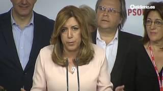 Susana Díaz reconoce su derrota en las primarias: "Nos ponemos a disposición del partido"