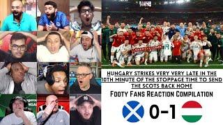 FOOTY FANS REACTIONS to HUNGARY Scoring a Late Winner to eliminate SCOTLAND in the EURO 2024