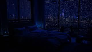 Noche Lluviosa Tranquila y Apacible en la Ciudad - Sonidos de Lluvia para Dormir, Alivio del Estrés