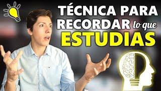 Técnica para RETENER fácilmente todo lo que ESTUDIAS (y a largo plazo)