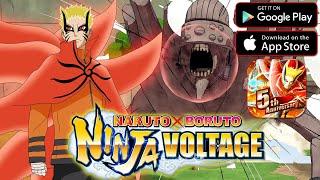 НАРУТО БАРИОН VS ХВОСТАТЫХ  5th Anniversary 3 РАУНД ► Naruto x Boruto Ninja Voltage