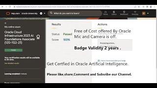 Solution Of Oracle Cloud Infrastructure 2023 AI Foundations Associate (1Z0-1122-23)