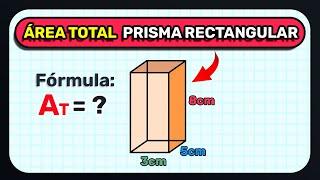 AREA TOTAL de un PRISMA RECTANGULAR (Fórmula Rápida)