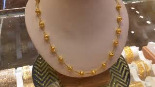 22k Jewelry Elegant Bead Chain Necklace C469