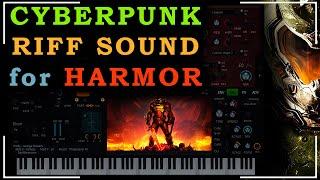 Harmor preset for Cyberpunk or DOOM style music