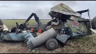 The Mil Mi-24 Hind gunship helicopter was shot down around 25 miles north of Kyiv