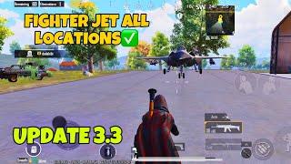 FIGHTER JET ALL LOCATIONS NEW UPDATE 3.3 PUBG Mobile Payload 3.3  #pubgmobile #payloadmode