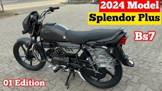 2024 New Hero Splendor Plus Bs6 On Road Price Mileage Feature Review | splendor plus 2024 model