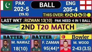 PAKISTAN VS ENGLAND 2ND T20 MATCH SCORE & COMMENTARY HIGHLIGHTS || PAK VS ENG T20 HIGHLIGHTS