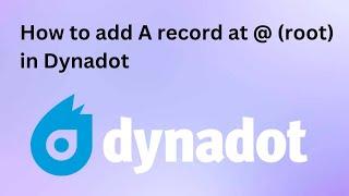 How to add DNS records at root in Dynadot