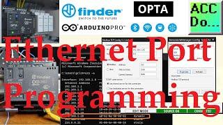 Programming the Arduino OPTA PLC using Ethernet Port