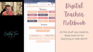 Digital Teacher Notebook and Teacher Planner for GoodNotes and Digital Planning