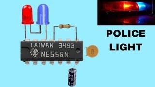 Strobe led light|police led light|blinking led making|NE556 IC LED blinking|led light chaser