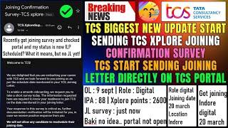 TCS Joining Confirmation Survey Mail | TCS Joining Letter Out | TCS Ninja, Digital, Prime Onboarding