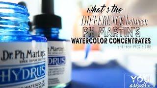 What are the Advantages and Disadvantages for HYDRUS Watercolor Concentrates (REVIEW)